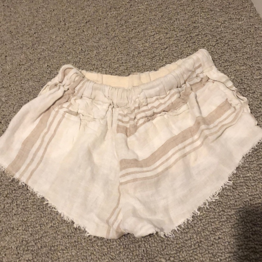 Distressed Patterned Draw-string Shorts - Picture 2 of 2